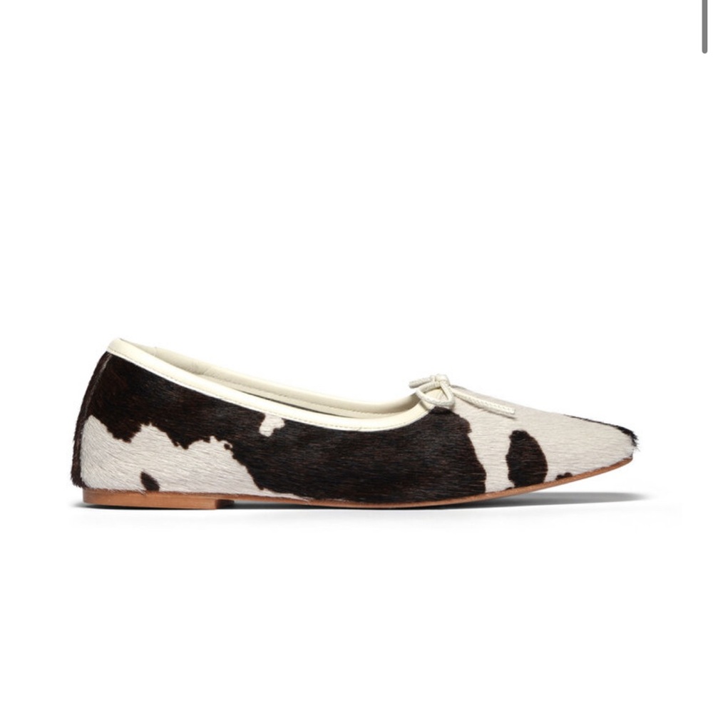 FRĒDA SALVADOR Jada Calfhair Leather Ballet Flats Sz 7